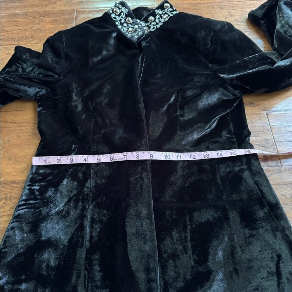 Soft Surroundings Elegant Black Velvet‎ Blazer